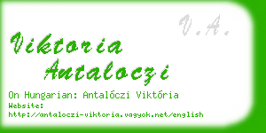 viktoria antaloczi business card